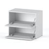 WHITE GLOSS SHOE CABINET 60 CM