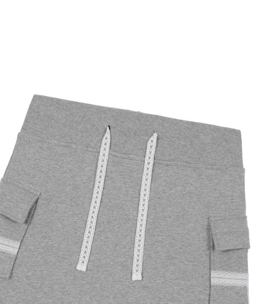 Disfunct Banded Pocket Mini Skirt(Gray)