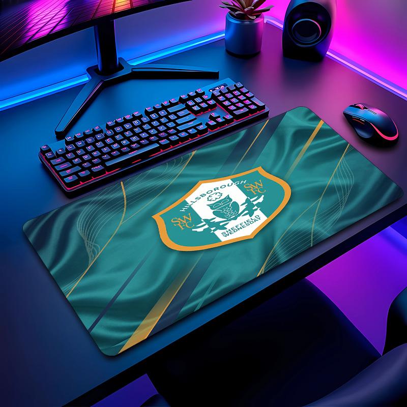 Sheffield Wednesday Football Pattern Mouse Pad Non?Slip Rubber Base Gaming Mousepad For Desk Office Home