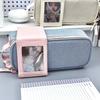 Solid Color Large Capacity Pencil Case Simplicity Design Pen Organizer  Scrapbook Storage