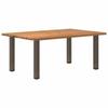 VidaXL Dining Table Light Brown Solid Oak Wood Rectangular 3304964