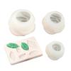 4Pcs Flower Silicone Mold, DIY Rose Candle Soap Making Mold, Flexible Epoxy Resin Mold for Chocolate, Baking Craft Gift