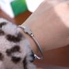 Vintage Cross Charm Bracelet Silver Open Bangle Bracelet Trendy Couple Bracelet  Unisex Wear