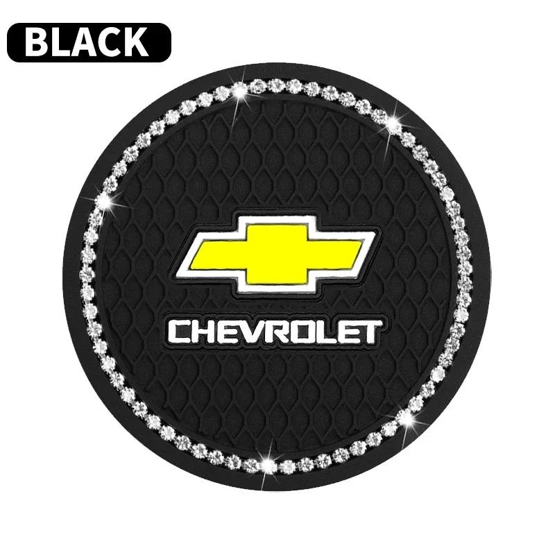 1/2PCS Car Coaster Water Cup Bottle Holder Anti-slip Pad Mat For Chevrolet Colorado Cruze Spark Captiva Malibu Trax Aveo Camaro