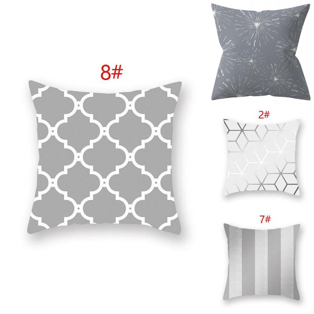 Soft Silver Gray Geometric Pillowcase For A Cozy And Stylish Home Decor