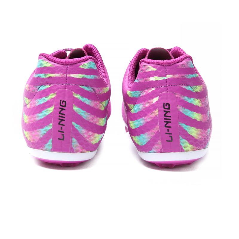Li Ning Track Sprint Spikes Rutschfest Abriebfest Atmungsaktiv Low-Top Laufschuhe Unisex Sneaker Lila LJJO114-4