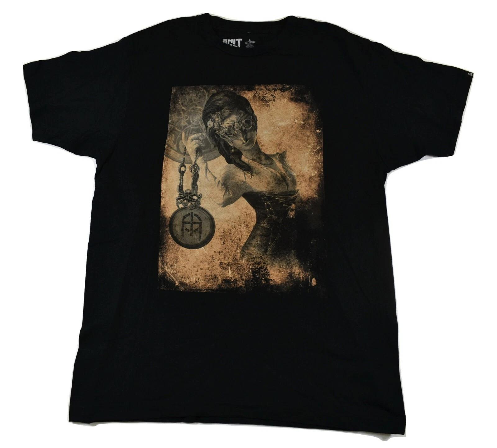 Omit Mens Time Keeper Black Tee Shirt New L 3XL