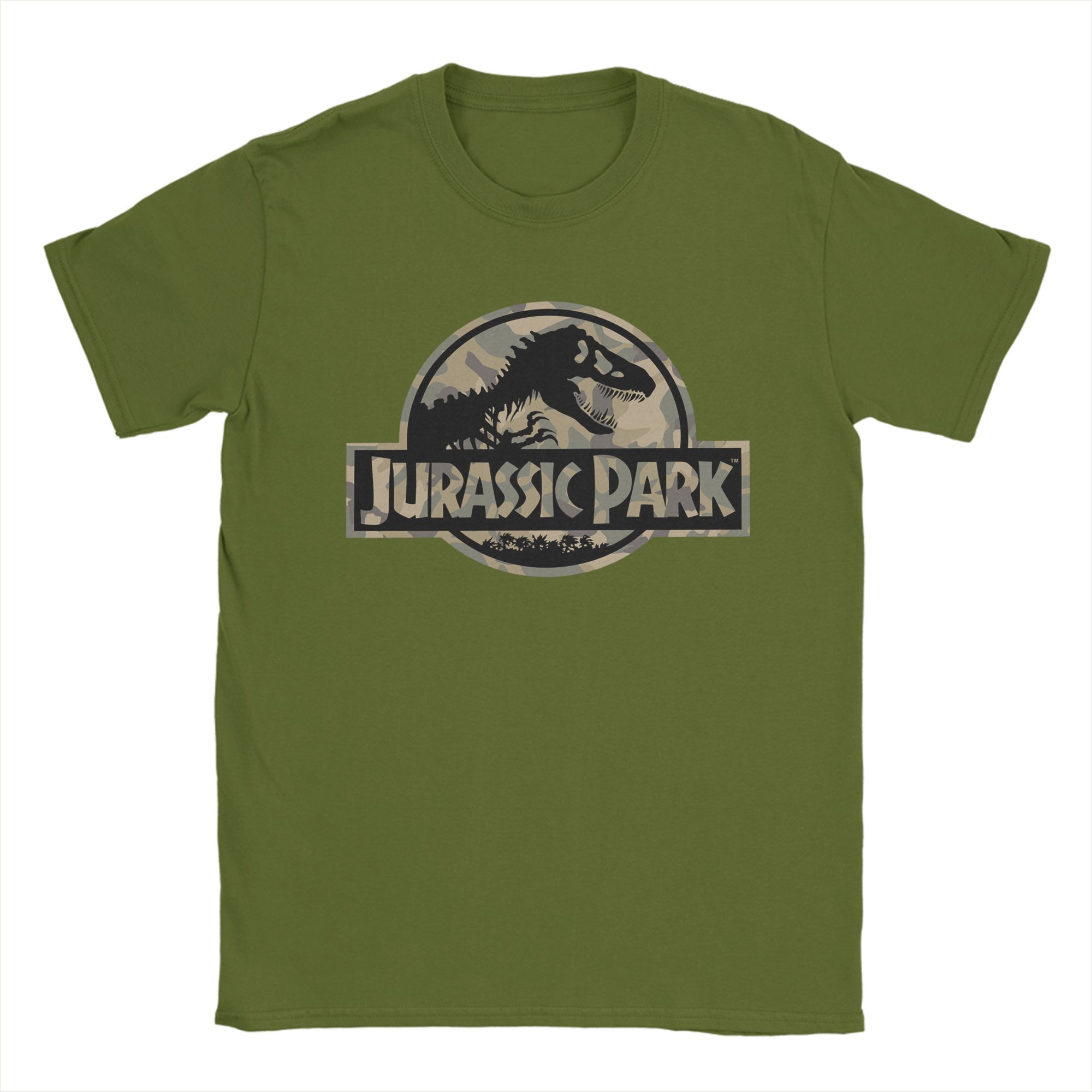 

Jurassic park Men T Shirt Fashion Tee Shirt Short Sleeve Crew Neck T-Shirts Pure Cotton Graphic Clothes 4XL