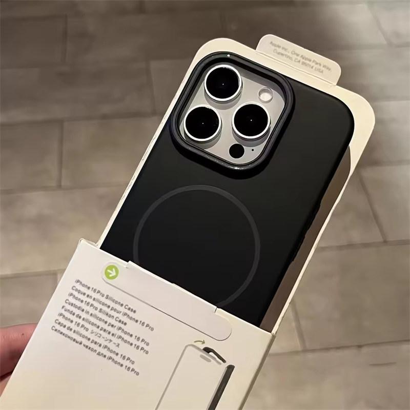 

Ультратонкий магнитный чехол для ПК для iPhone 17 Air 16 15 14 13 12 11 Pro Max Plus 16E Защитный противоударный чехол Magsafe iPhone 11 чёрный