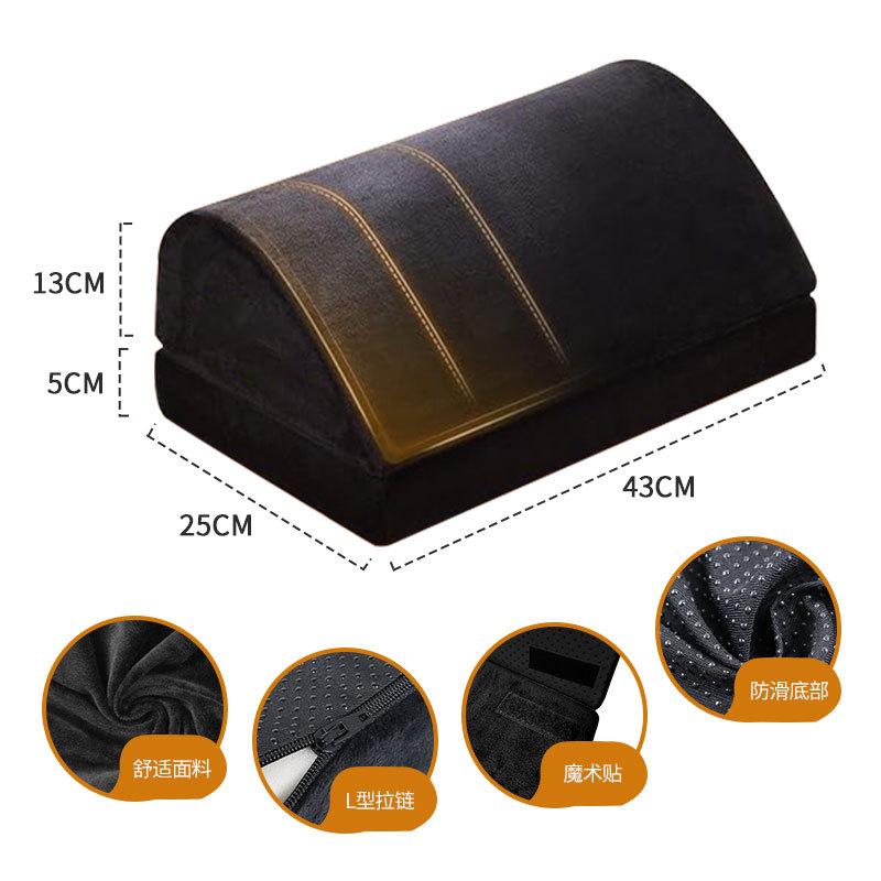 

Эргономичная подставка для ног под стол для офисного использования, регулируемая по высоте подставка для ног из пены с эффектом памяти под стол для офисного кресла, игровое кресло чёрный