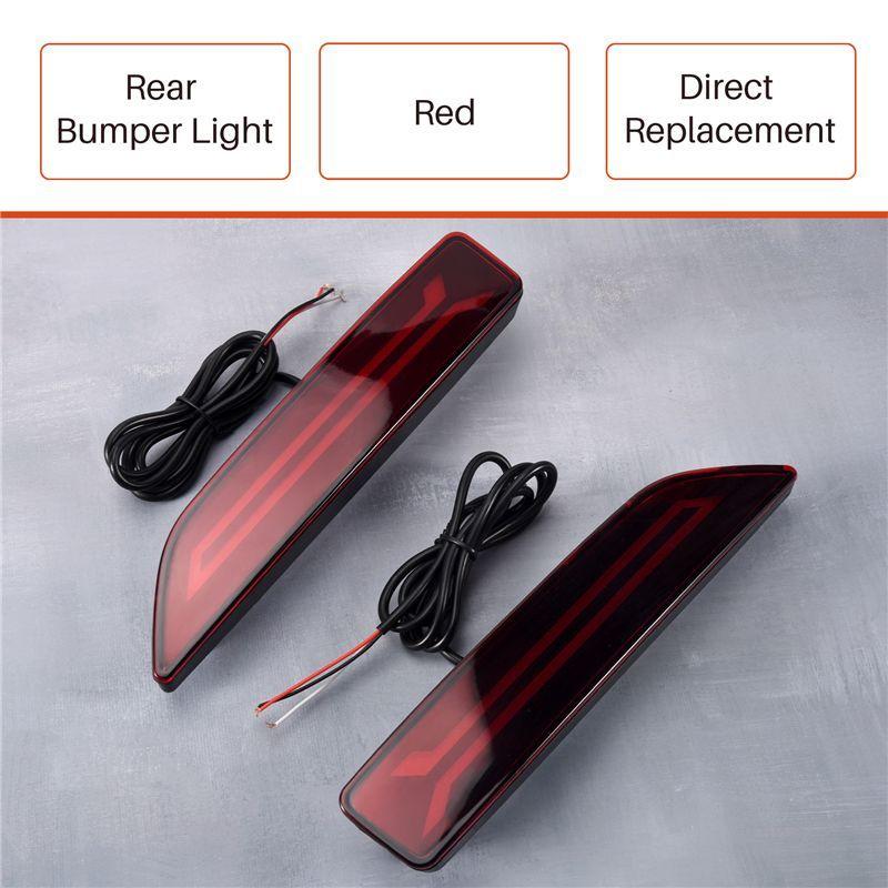2PCS For Honda CRV CR-V 2007 2008 2009 Multi-Function LED Rear Bumper Light Rear Fog Lamp Auto Bulb Brake Light Reflector