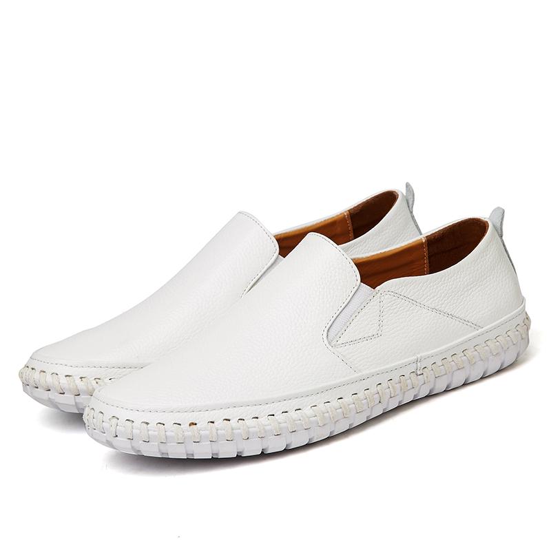 Fashion High Quality Men's Driving Shoes Stylish Men Casual Shoes Genuine Leather Mens Slip on Shoes Classic New Male Business Shoes