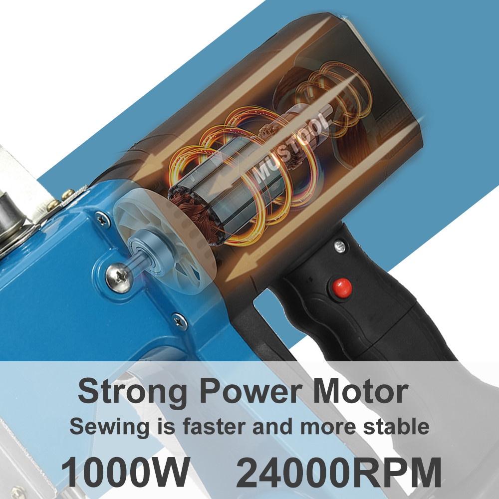 Portable Cordless Electric Sewing Machine Mini Automatic Packaging Agriculture Textile Industry Woven Bag Sealing Machine 1000W