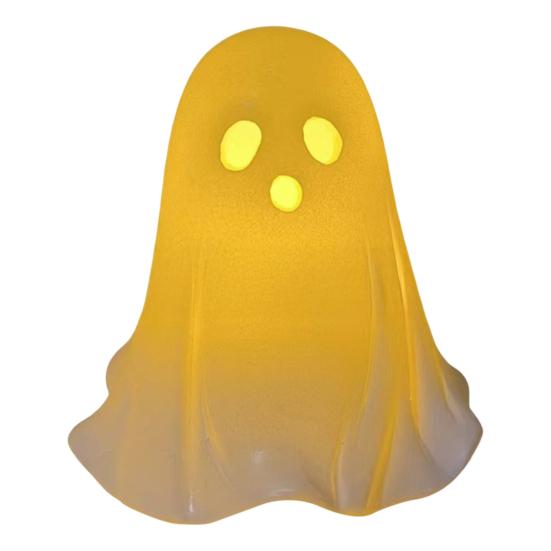 Halloween Finger Ghost Figurine Spooky Resin Light-up Ghost Statue for Halloween Home Tabletop Tray Shelf Decor