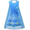 Enchanting Kids Girl Trolls2 Poppy Dress-up Cosplay Costume With Comfortable Cape