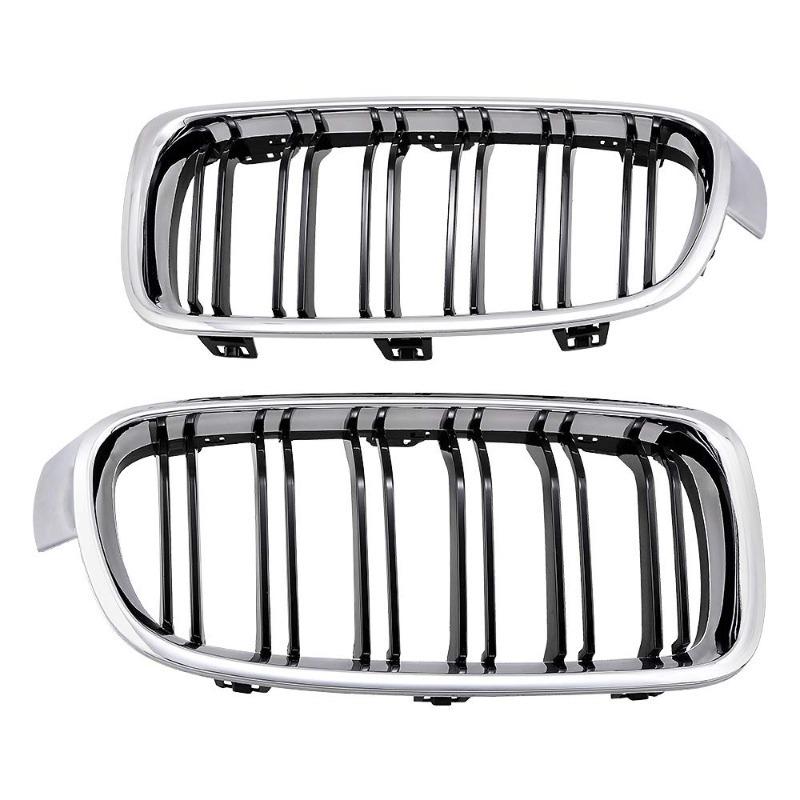 Kidney Replacement Front Grille Dual Slats For BMW 3 Series F30 F31 2012-2018 51130054493 51130054494 51137263482 51137263481