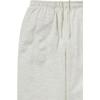 Thisisneverthat SS25 Pocket Embroidered Logo Loose Fit Cuffed Knit Sweatpants Unisex bottoms TN251TPAWP02OAT