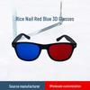 3D Stereo Glasses for Amblyopia & Myopia Training - Fashionable Red & Blue Design, Versatile for Entertainment, Teaching & Tablet Projection.