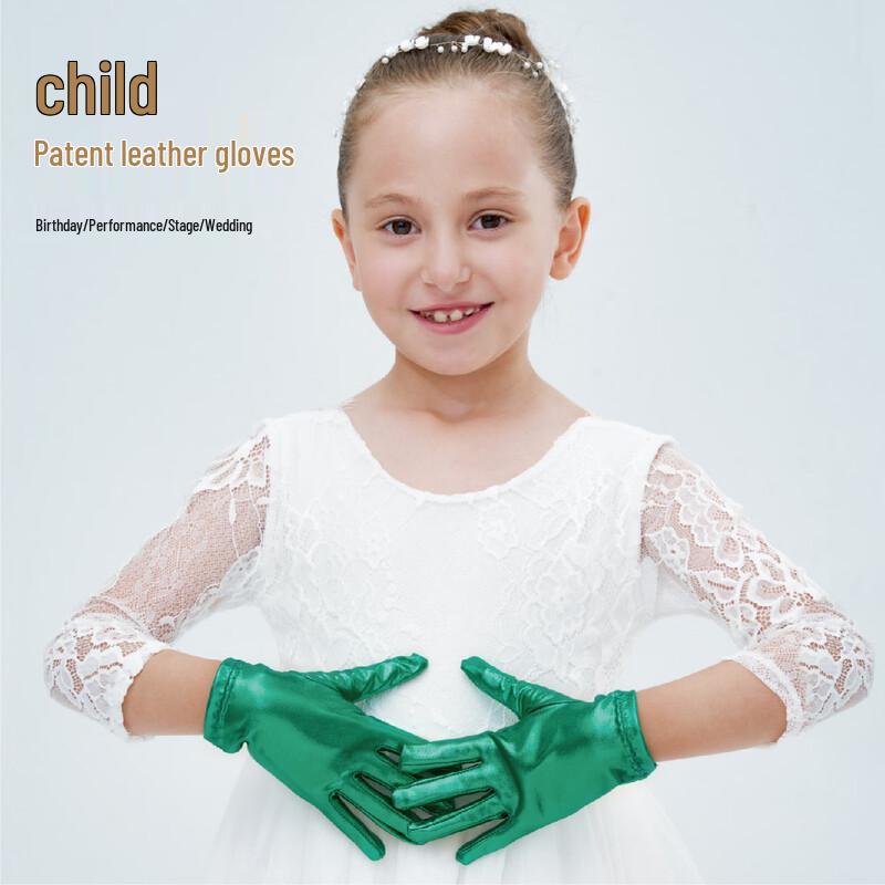 Children s Winter Patent Leather Performance Gloves