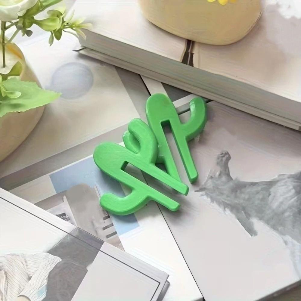 5PCS Multifunctional Cactus Door Clip Hooks Space Saving Plastic Shower Hooks Adjustable No Drilling Installation
