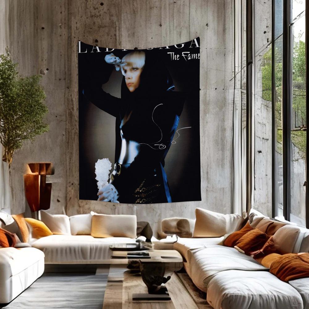 Lady Gaga Cantante Arazzo Colorato da Appendere alla Parete Arazzi Murali Bohemien Decorazione Artistica Murale Mandala