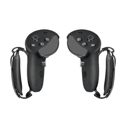 כיסוי גריפ סיליקון ל-Globular Cluster QP2 עבור בקר Meta Quest Pro, כיסוי גריפ סיליקון מגן עם רצועת אצבע וכרית ריפוד מעור PU -