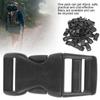 40 Pcs 17mm Mini Buckles Black Adjustable Buckles Durable Flat Buckles  Pet Belt