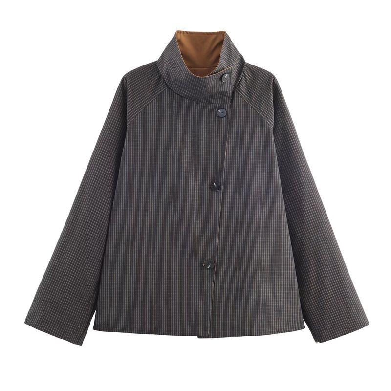 Za New Fall Women's Clothing 2025 Fashion Style Fashion Design Lapel Straight-leg Double-Sided Trench Coat 7522269