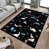 1PC Dinosaur Planet Extra Large Non Slip Floor Carpet, Office, Family, Bedroom, Studio   Large Area Rug Indoor Rugs, , Vibrant Colors