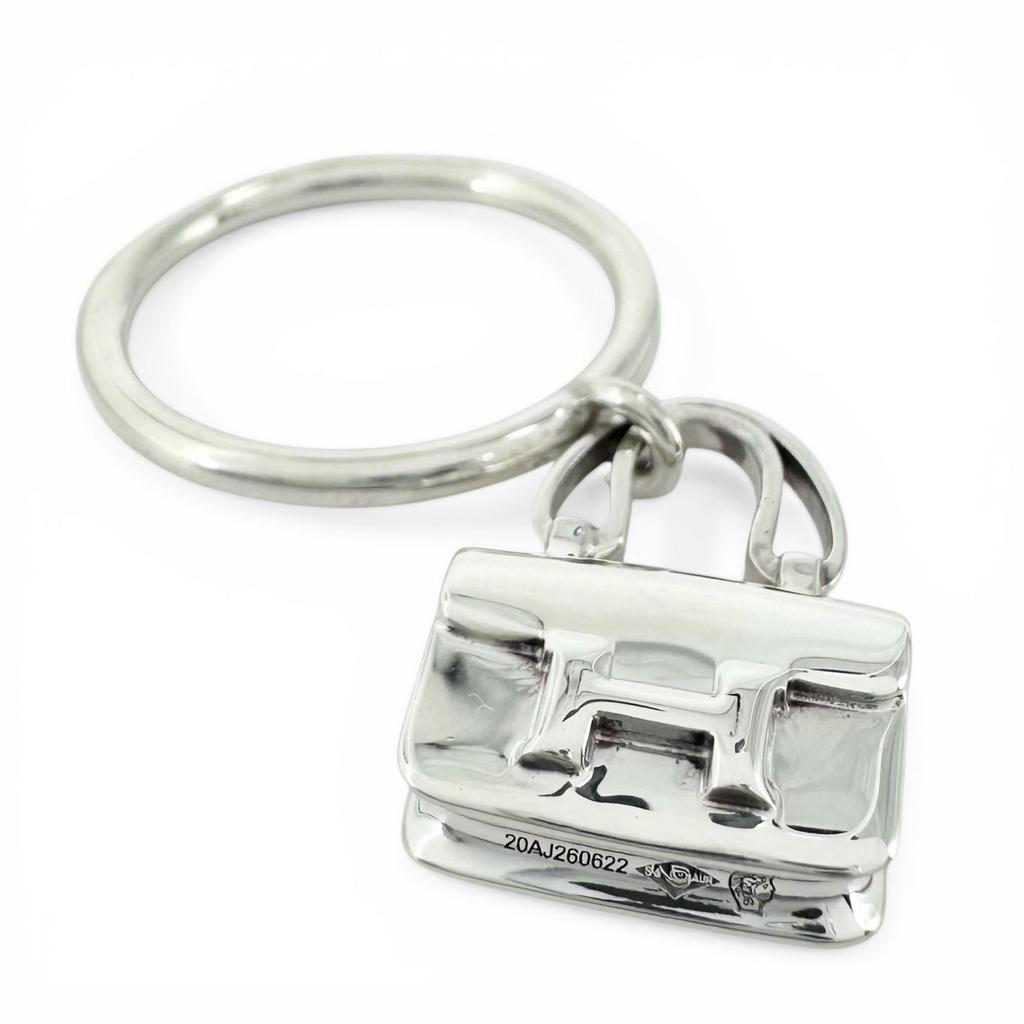 Excellent HERMES Ring Amulet Constance Silver AG925 Women 54 Used
