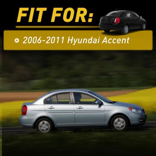 Rear Left+Right Exterior Door Handles 45454 Outside 2006-2011 Hyundai Accent For