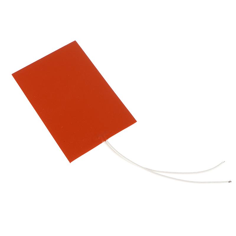 60W 12V Silicone Heating Pad For 3D Printer Square Rubber Heat Mat Flexible Waterproof Heated Bed Plate