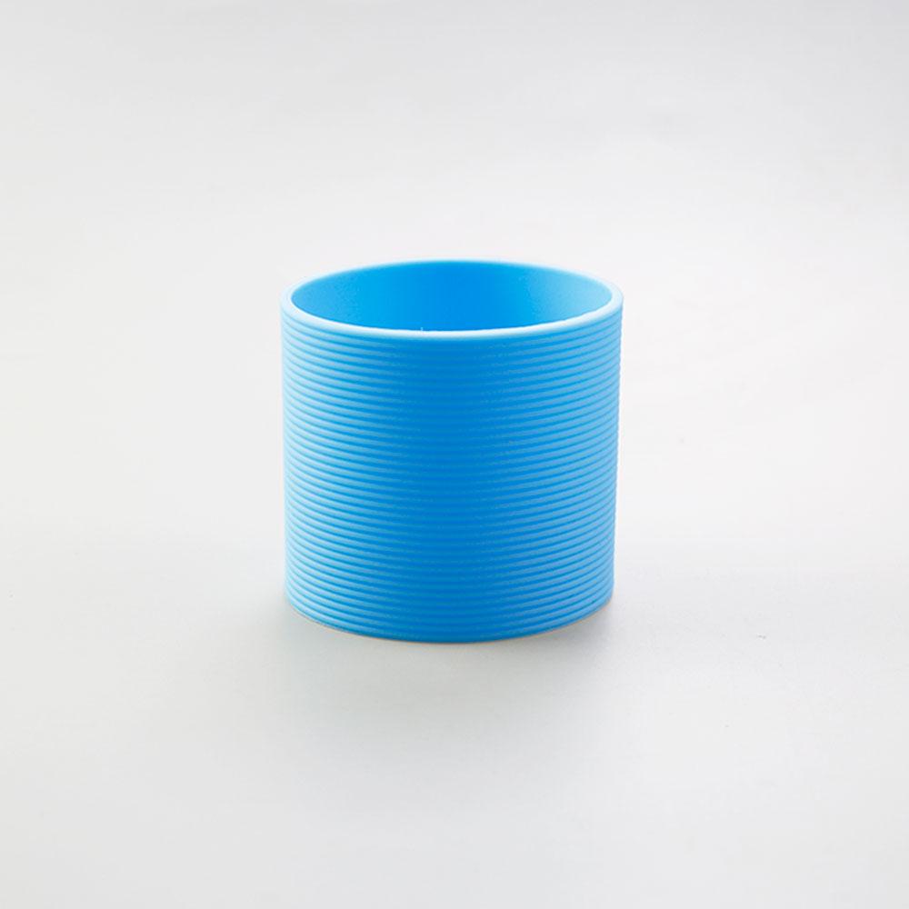 SW 1PC 16 Colors 6.5CM Silicone Cup Cover Stripes Non-slip Heat Insulated For Glass Cup Sleeve 65MM Water Bottle Cup Sleeve