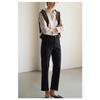  For professional commuting, layered white shirts for women, loose long-sleeve formal interview shirts
