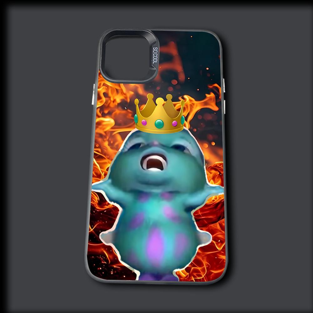 Funny B-Bibble Meme Phone Case For iPhone 16,15,14,13,12,11,Mini,Pro,MAX Gray Drop Matte Shockproof Soft Cover