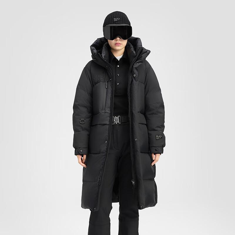 Gaovon Black Gold Snow Shell 5.0 Unisex Long Hooded Goose Down Parka