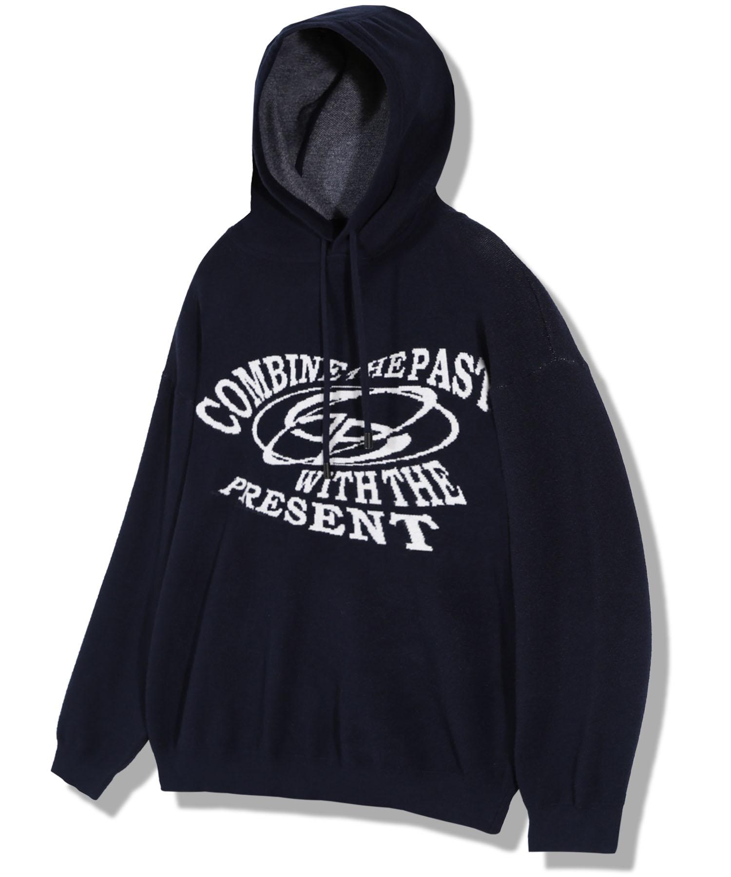 Goobin Oversized Soft Knit Hoodie Navy/M
