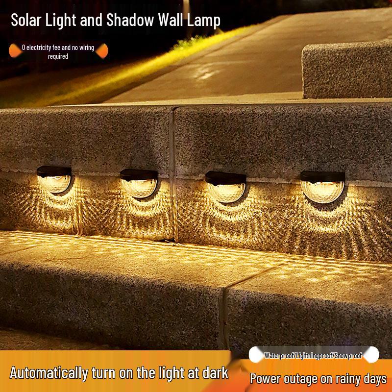 Waterproof Solar Wall Light for Outdoor Terrace, Garden, and Balcony Decor