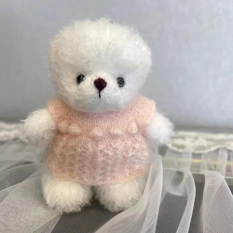 50 g/Rolle Teddy-Wollgarn, gelockt, zum Handstricken, für Puppen, Pullover, Mützen, Schals, weicher, glatter Plüsch, Häkel-Strickgarn, Handarbeiten