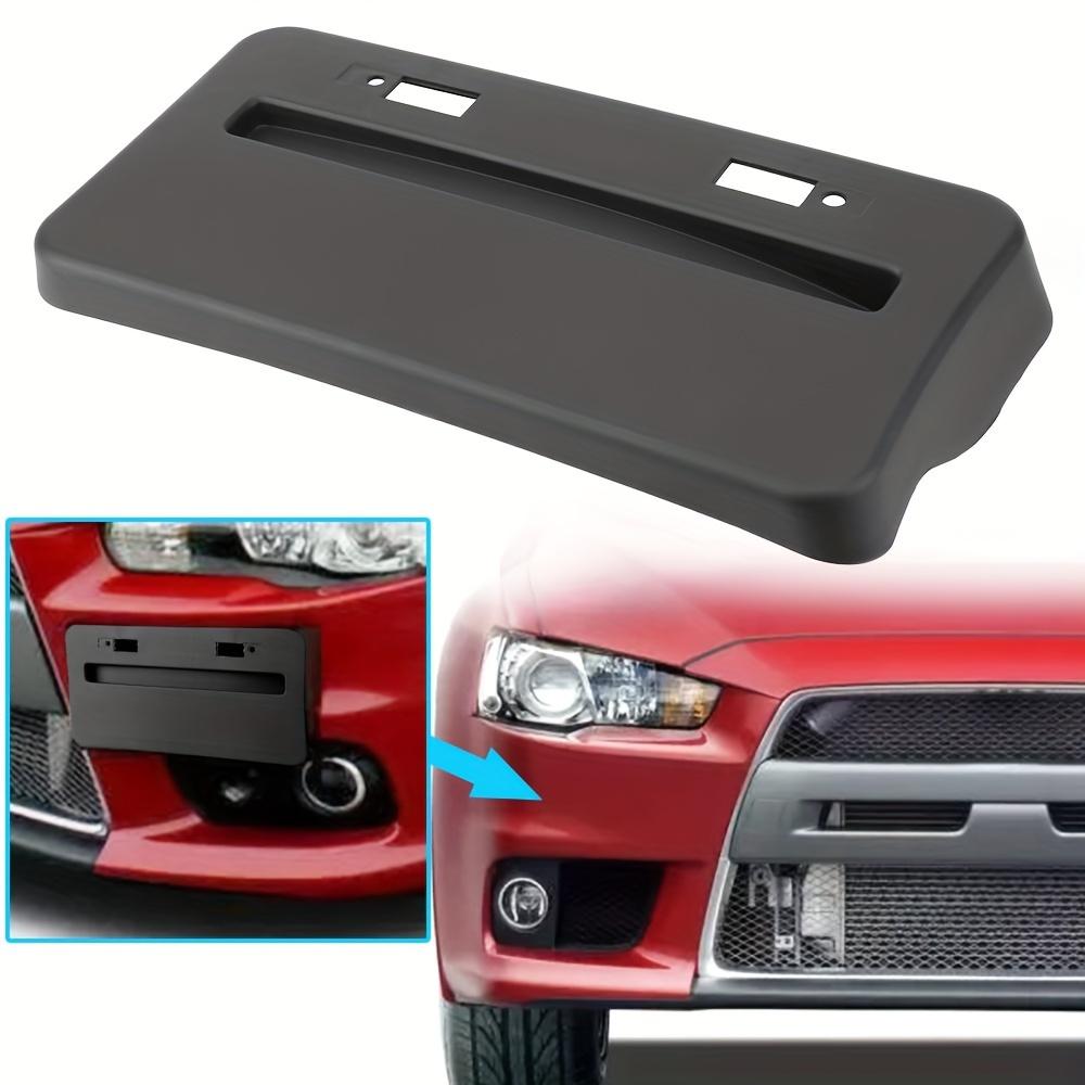 For Mitsubishi Lancer GTS EVO X 2008-2018 Front Bumper ABS License Plate Frame Relocator Base Plastic Car Accessory for Europe