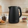 Electric Kettle, 1.7L, Quick Boil Function, 2200W, with Removable Limescale Filter, Automatic Shut-Off, Black