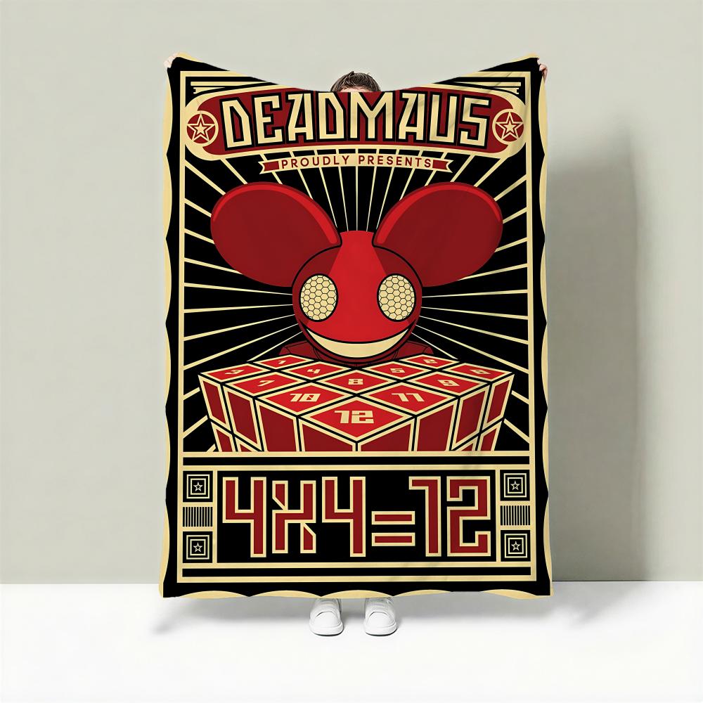 Singer D-deadmau5 Throw Lightweight 240g Flannel Blanket Soft Skin-friendly for Summer Cooling 75cmx90cm