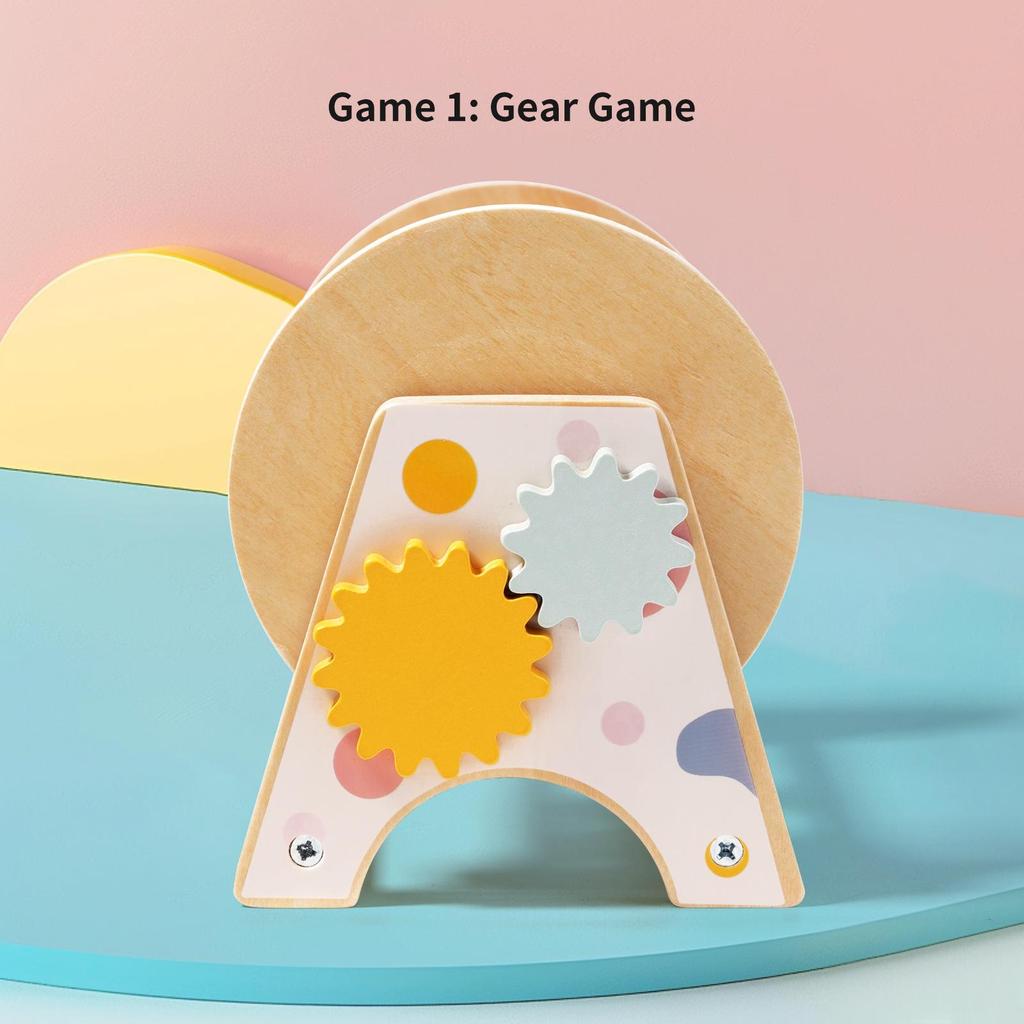 Montessori Wooden Rolling Drum: Color & Shape Sorting for Ages 1-3, Early Education & Life Skills