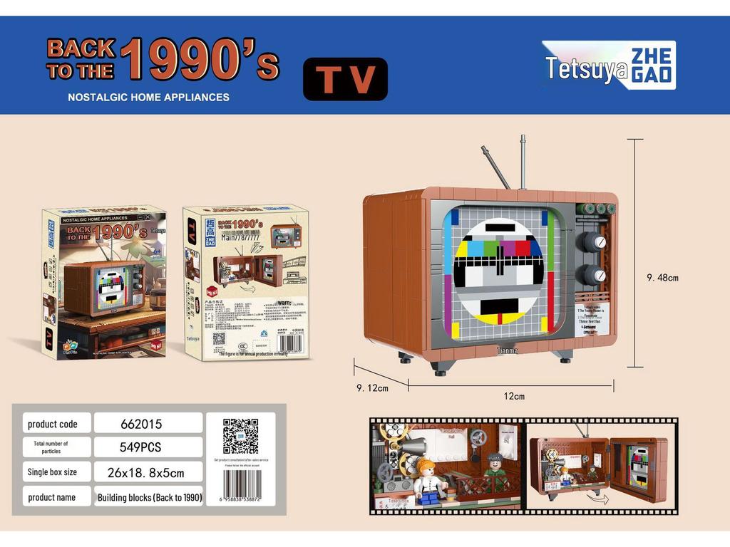 Mini Retro Radio & Fridge Washing Machine Building Blocks Toys - Compatible with Lego, Great Gift for Girls