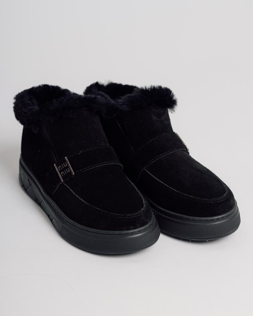 Buty zimowe Krula 158255 36 czarne zamsz