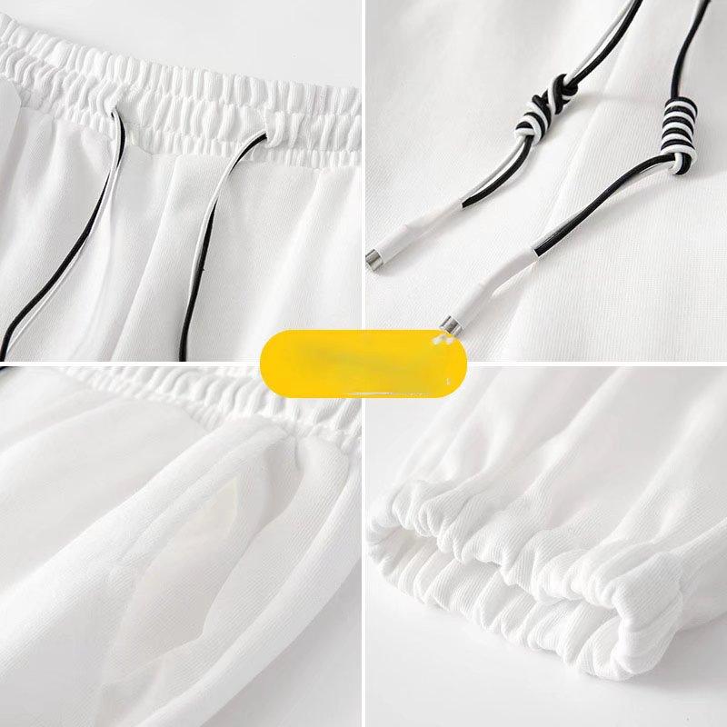 Sports Pants Men's Knitted Loose Trousers Trend Simple Solid Color All-match Casual Leggings