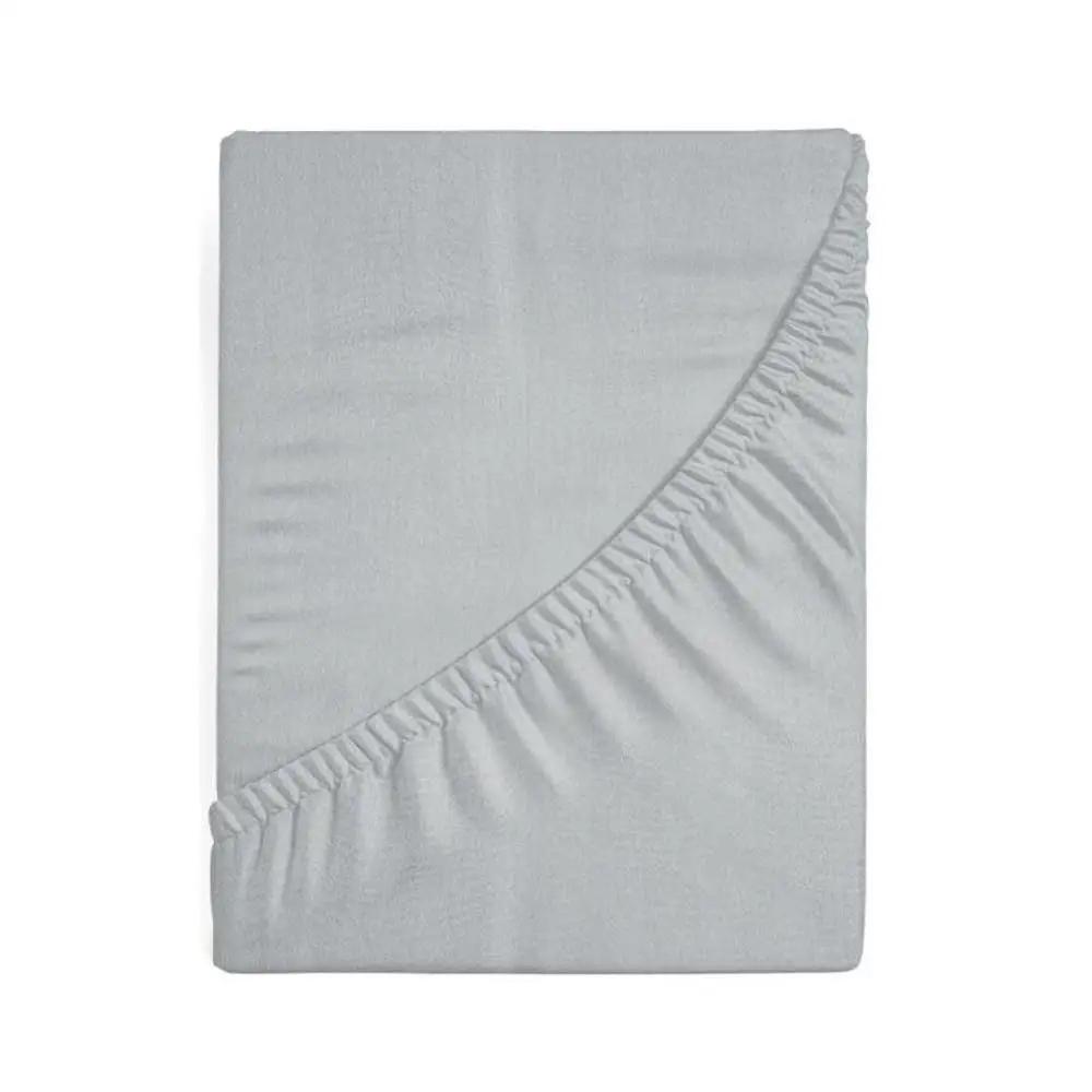 Jersey Design91 Fitted Sheet 140X200 Silver 1 Pc