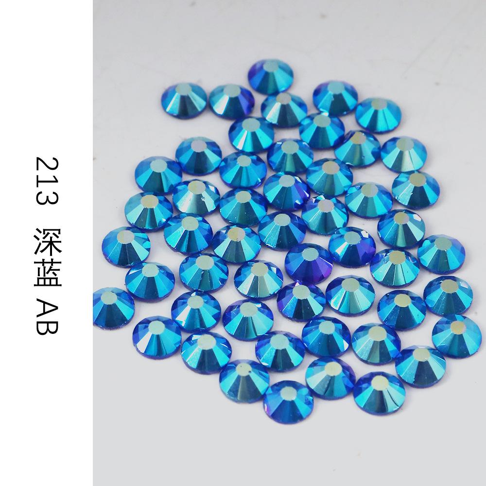 Ss3-Ss30 Strass Ab Colorés Verre Fond Plat Strass Diamant Cristal Coloré Rond Autocollant Manucure Diy Diamant