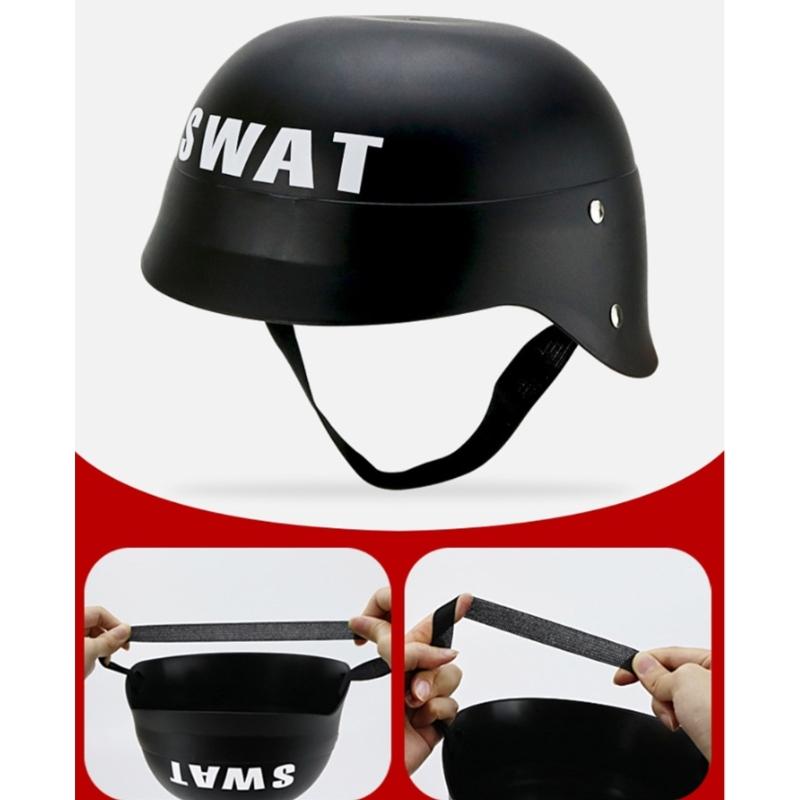 Adult Kids Police Hat Cop Cosplay Hat Captain Hat Swat Hat Accessory Stage Performances Military Caps Halloween Party