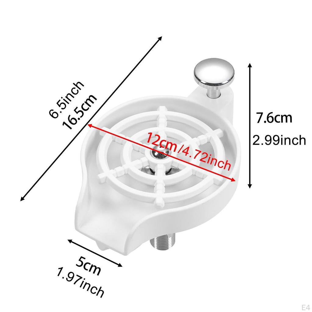 Glass Cup Rinser for Kitchen Sink Attachment Cleaner Restaurant Black